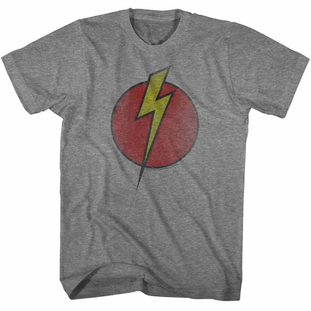Flash Gordon Bolt Circle Graphite Heather Adult T Shirt